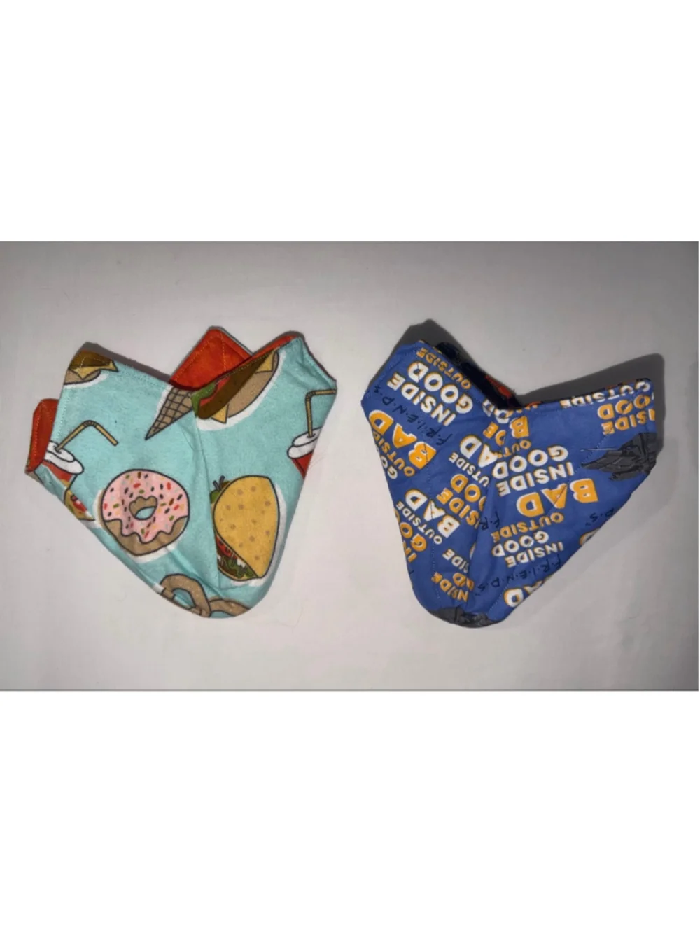 Handmade Reversible Ice Cream Pint Cozy Set of 2 Hand Saver Hot Pad Microwave
